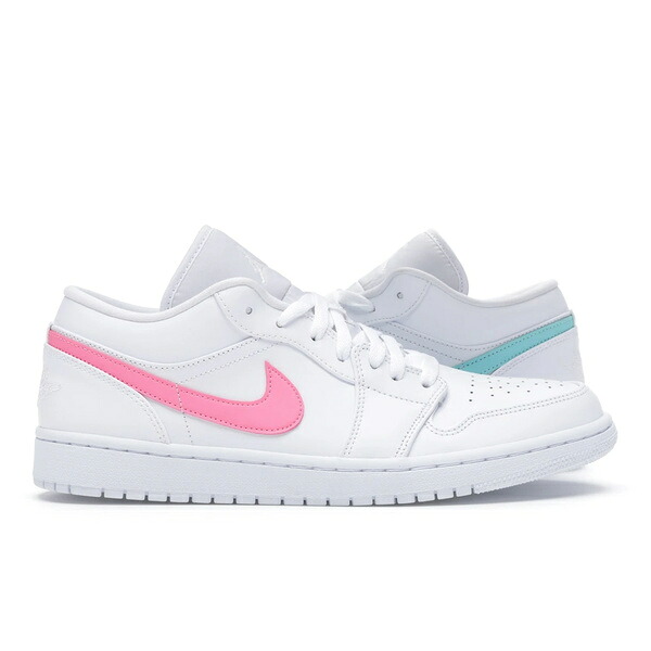 Jordan ジョーダン メンズ スニーカー  【Jordan 1 Low White Multi-Color Swoosh】  サイズ US_M_15 White/Multi-Color-Light Aqua