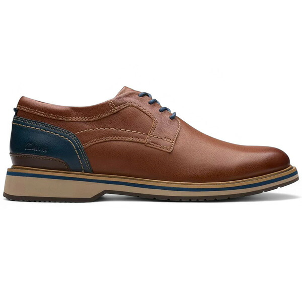 Clarks クラークス メンズ スニーカー  【Clarks Monahan Plain Tan Leather】  大いさ US_7(25.0糎) Tan Leather 靴-メンズ靴