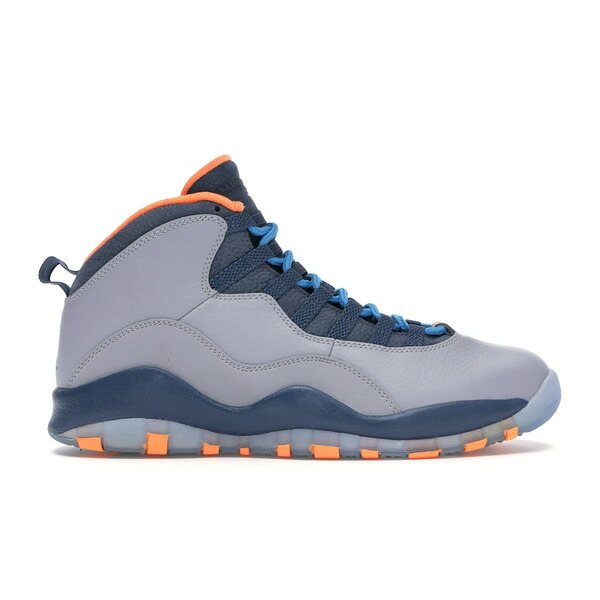 Jordan ジョーダン メンズ スニーカー  【Jordan 10 Retro Bobcats】  大きさ US_12(30.0糎) Wolf Grey/New Slate-Atomic Orange-Dark Powder Blue