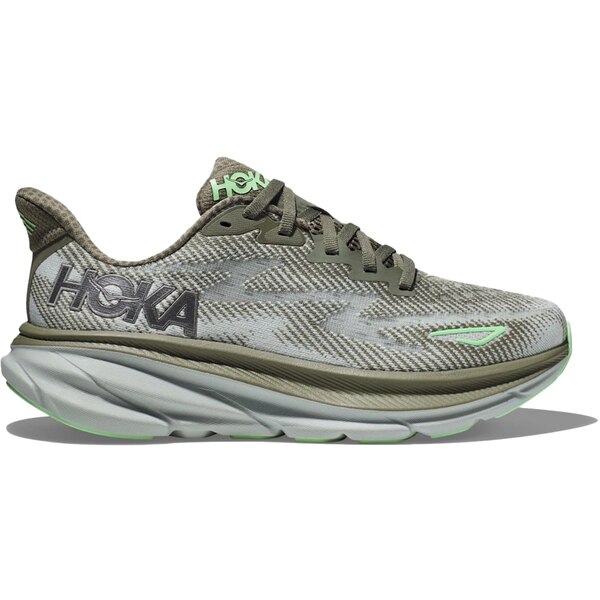 Hoka One One ホカオネオネ メンズ スニーカー  【Hoka One One Clifton 9 Olive Haze】  サイズ US_8.5(26.5cm) Olive Haze/Mercury
