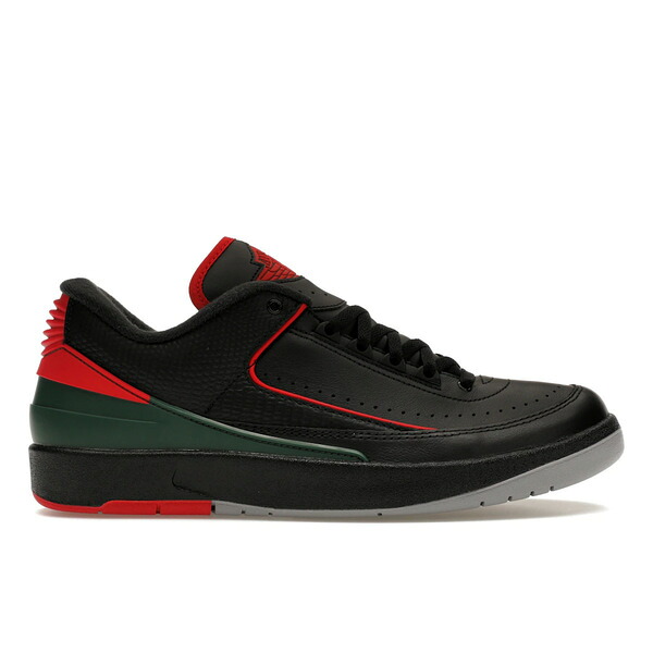 Jordan ジョーダン メンズ スニーカー 【Jordan 2 Retro Low Christmas】 サイズ US_M_18 Black/Fire Red/Cement Grey|asty