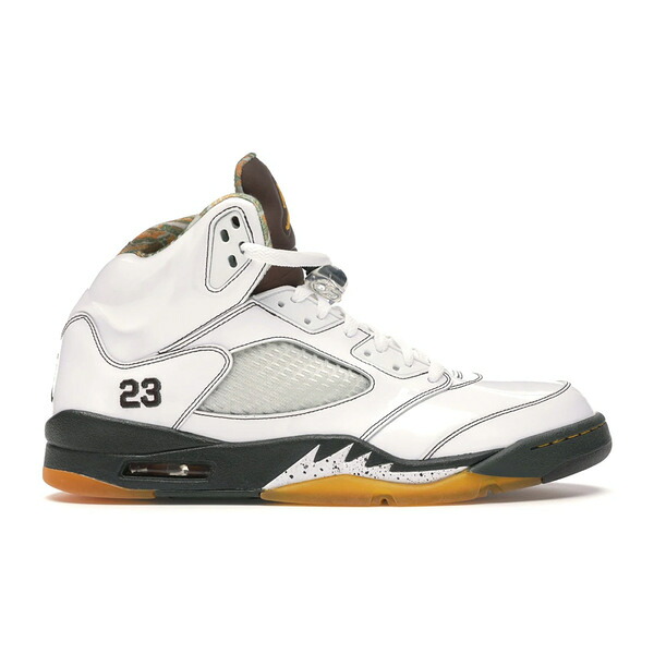 Jordan ジョーダン メンズ スニーカー  【Jordan 5 Retro Dark Army】  大きさ US_8(26.0糎) White/Dark Cinder-Dark Army-Del Sol