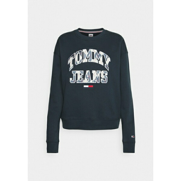 新しい トミーヒルフィガー レディース カーディガン アウター COLLEGE ARGYLE CREW - Sweatshirt twilight  navy fucoa.cl