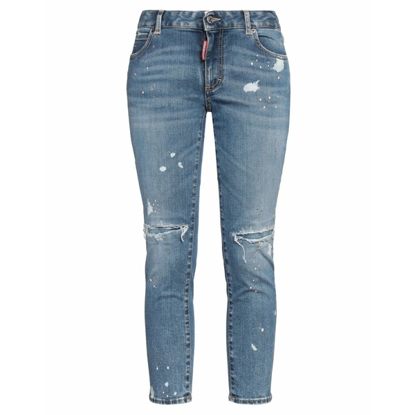 【送料無料】 ディースクエアード レディース デニムパンツ ボトムス Jeans Blue|asty