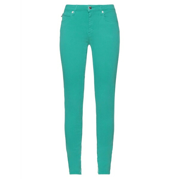 【送料無料】 モスキーノ レディース デニムパンツ ボトムス Jeans Green