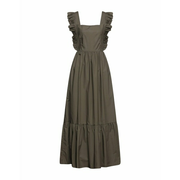 SALE／100%OFF】 シルビアンヒーチ SILVIAN HEACH レディース ワンピース トップス Long dresses Military  green