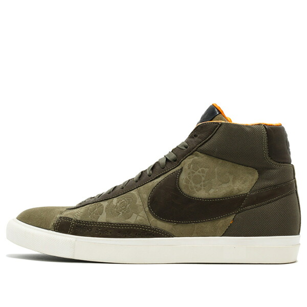 Nike ナイキ メンズ スニーカー 【Nike Mo' Wax x Blazer Hi SP 'Olive' 718768-208】 サイズ US_10.5(28.5cm)|asty