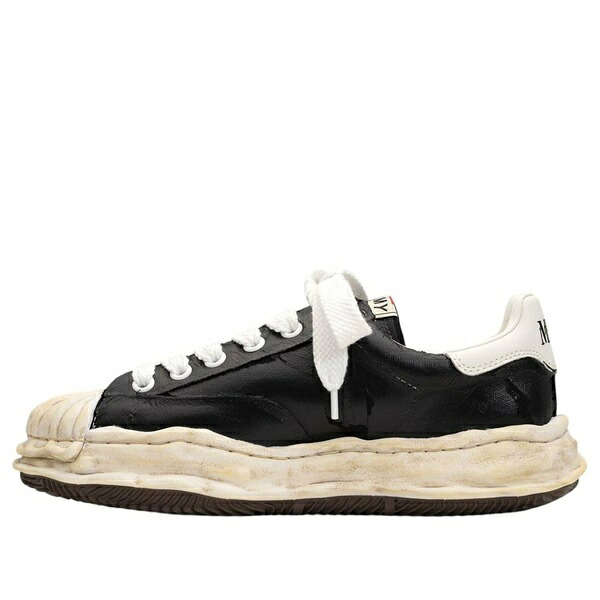 Maison MIHARA YASUHIRO ミハラヤスヒロ メンズ スニーカー 【Maison MIHARA YASUHIRO BLAKEY OG Sole Film Attached Canvas Low 'Black' A15FW727-BLACK】 サイズ US_5(23.0cm)｜asty