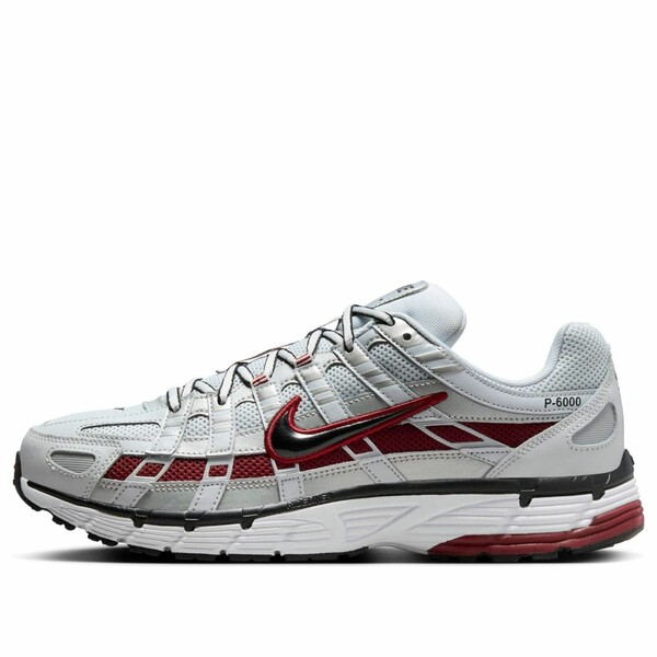 Nike ナイキ メンズ スニーカー 【Nike P-6000 'Pure Platinum Dark Red' CD6404-020】 サイズ US_11(29.0cm)|asty