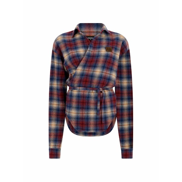 ディースクエアード レディース シャツ トップス Wrap shirt Red｜asty 137,900円