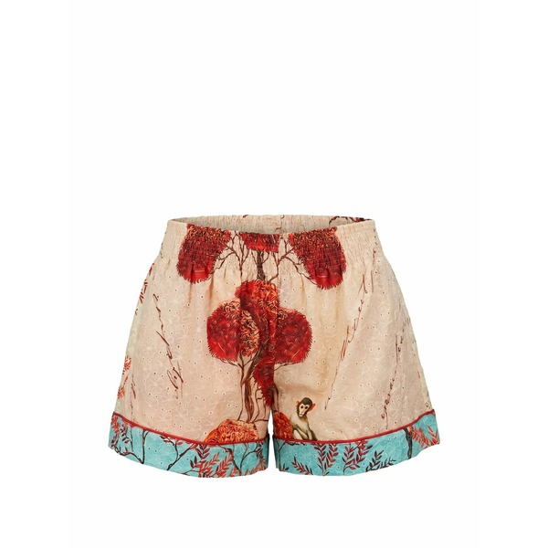 エフアールエス?フォーレストレス・スリーパーズ レディース カジュアルパンツ ボトムス Broderie-anglaise graphic-print shorts Neutrals|asty