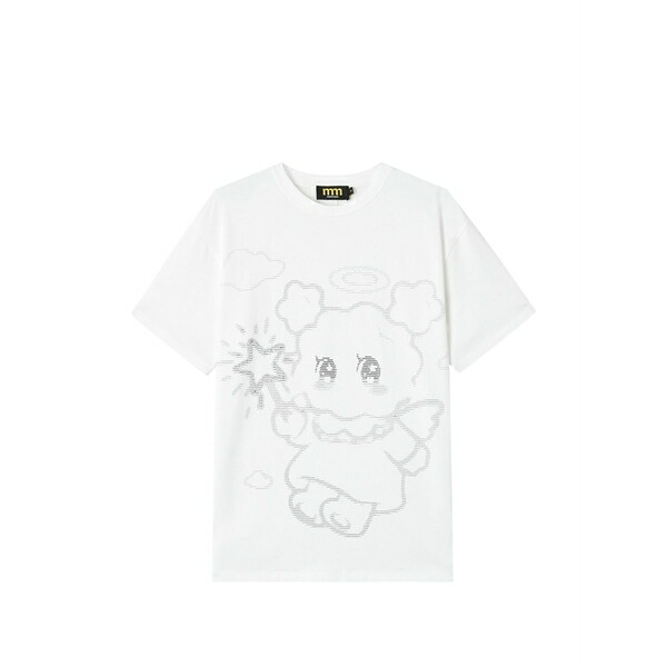 ミニクリーム レディース Tシャツ トップス Graphic-print t-shirt White|asty