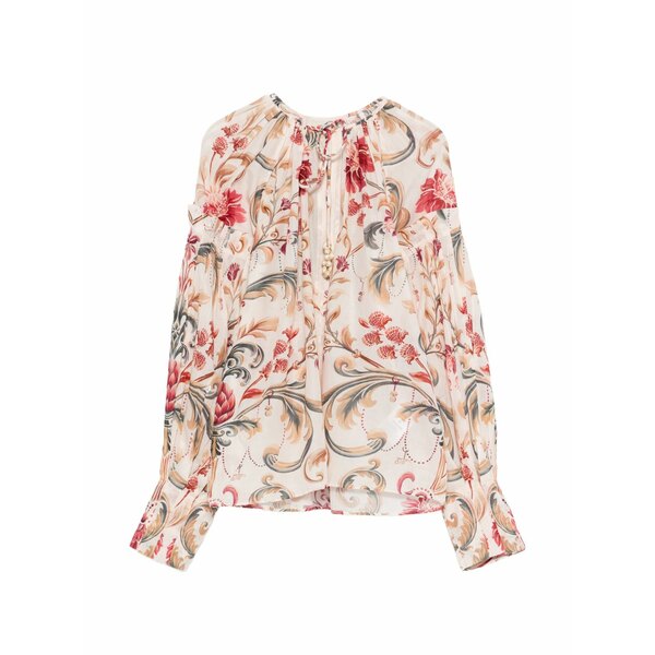 ファーム リオ レディース シャツ トップス Floral blouse Neutrals|asty