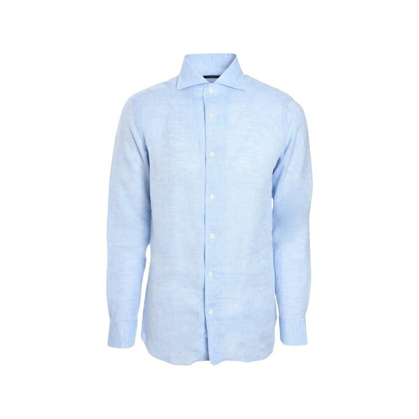 トンボリーニ メンズ シャツ トップス Spread-collar button-up shirt Blue｜asty 48,480円