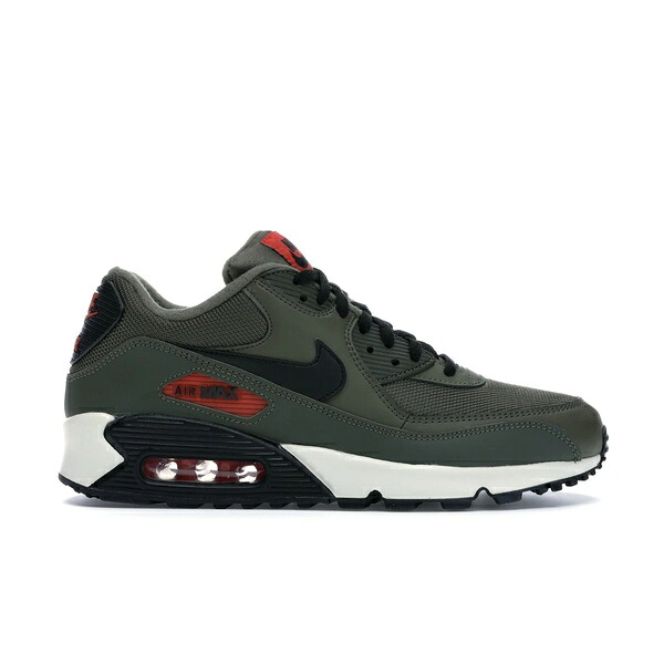 Nike ナイキ メンズ スニーカー 【Nike Air Max 90 Medium Olive Black Team Orange】 サイズ US_11(29.0cm) Medium Olive/Black-Team Orange-Cargo Khaki-Black-Sail｜asty
