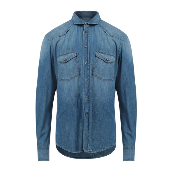 【送料無料】 PTトリノ メンズ シャツ トップス Denim shirts Blue