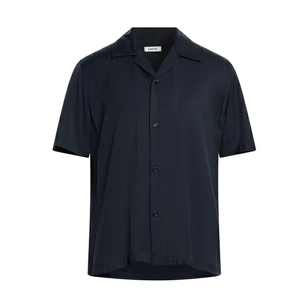 【貨物輸送無料】 沙子ロ メンズ プルオーバー トップス Shirts Blue