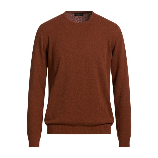 【送料無料】 ロベルトコリーナ メンズ ニット&セーター アウター Sweaters Brown｜asty