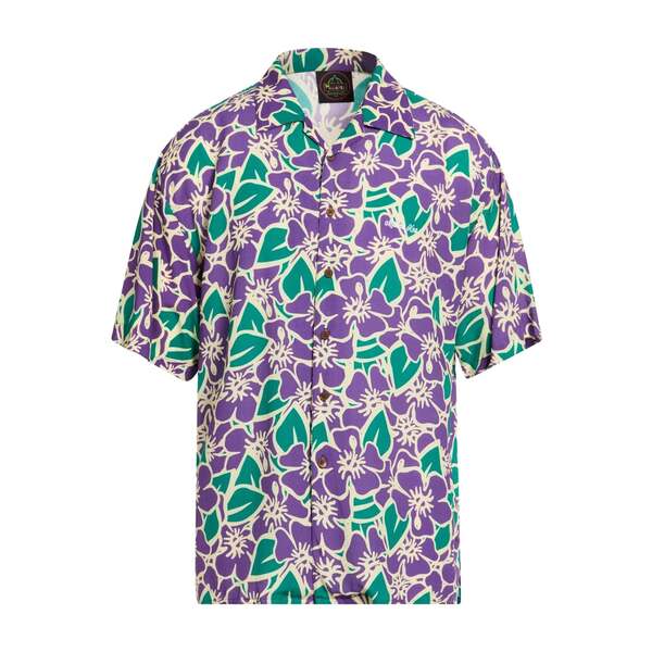 【貨物輸送無料】 マウナ 世話をする メンズ プルオーバー トップス Shirts Purple メンズファッション-カジュアルシャツ