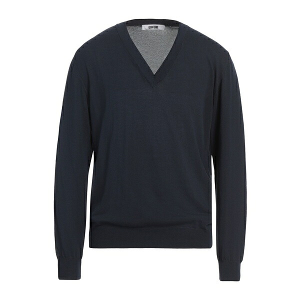 【貨物輸送無料】 グリフォーニ メンズ 編み物\u0026プルオーバー アウター Sweaters Blue
