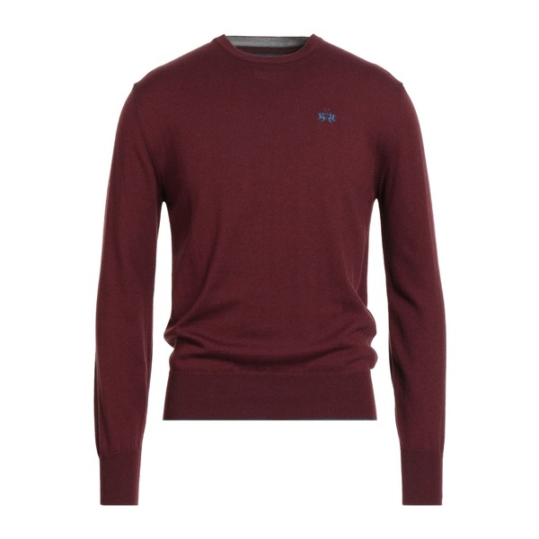 【貨物輸送無料】 ラ マルティーナ メンズ 編み物\u0026プルオーバー アウター Sweaters Red
