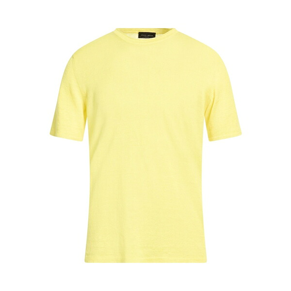 【貨物輸送無料】 ロベルトコリーナ メンズ 編み物\u0026プルオーバー アウター Sweaters Yellow