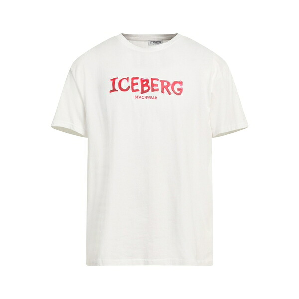 【送料無料】 アイスバーグ メンズ Tシャツ トップス T-shirts White