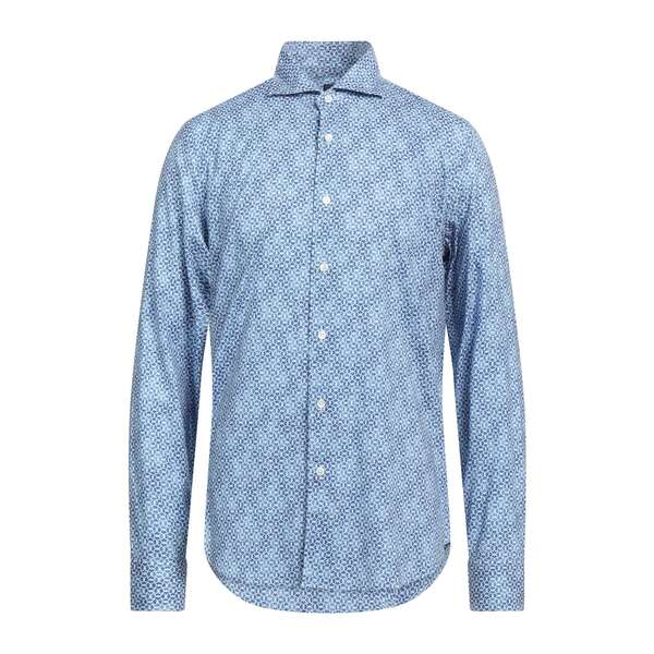 【送料無料】 フェデーリ メンズ シャツ トップス Shirts Blue|asty