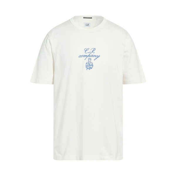【貨物輸送無料】 シーピーカンパニー メンズ プルオーバー トップス T-shirts White
