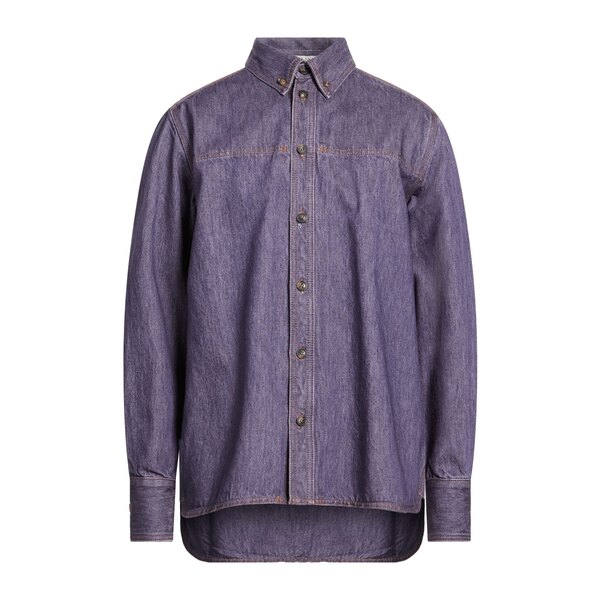 【貨物輸送無料】 トラサルディ メンズ プルオーバー トップス Denim shirts Purple