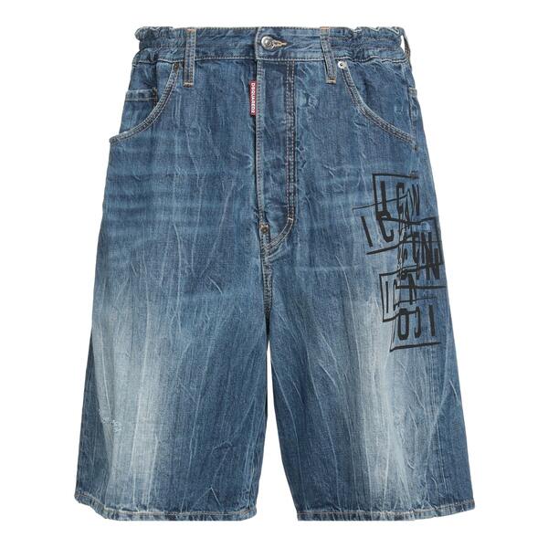 【送料無料】 ディースクエアード メンズ デニムパンツ ボトムス Denim shorts Blue|asty