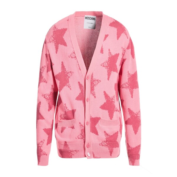 【貨物輸送無料】 モスキーノ メンズ ジレー アウター Cardigans Pink