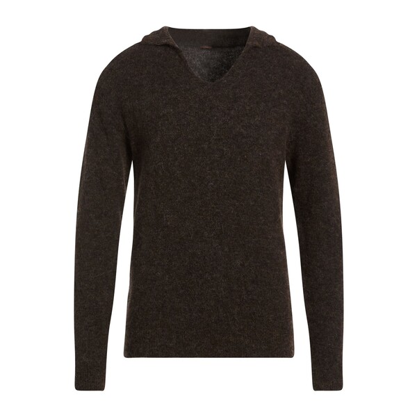 【貨物輸送無料】 オフィシナ３６ メンズ 編み物\u0026プルオーバー アウター Sweaters Brown