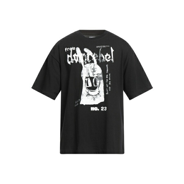【送料無料】 ドムレベル メンズ Tシャツ トップス T-shirts Black|asty