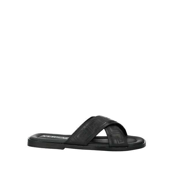 【貨物輸送無料】 ヴェルサーチ メンズ サンダル シューズ Sandals Black