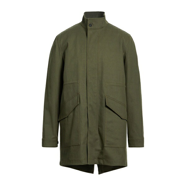【送料無料】 メゾン キツネ メンズ ジャケット＆ブルゾン アウター Overcoats & Trench Coats Green｜asty