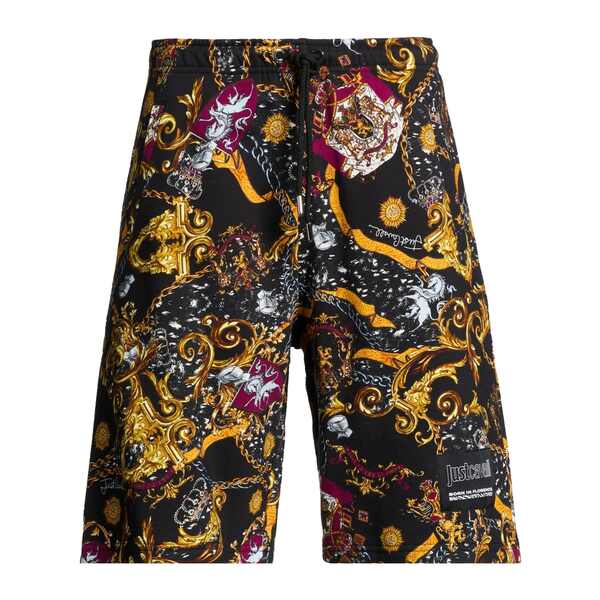 【送料無料】 ロベルトカヴァリ メンズ カジュアルパンツ ボトムス Shorts \u0026 Bermuda Shorts Black