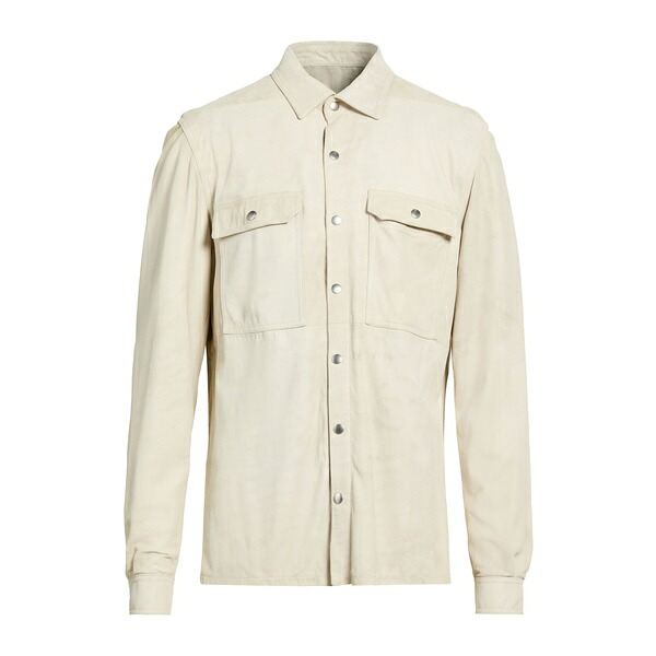【貨物輸送無料】 リックオウエンス メンズ プルオーバー トップス Shirts Beige