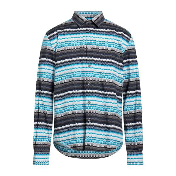 【送料無料】 ミッソーニ メンズ シャツ トップス Shirts Blue｜asty