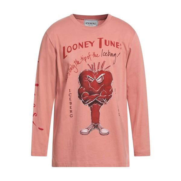 【送料無料】 アイスバーグ メンズ Tシャツ トップス T-shirts Pink|asty
