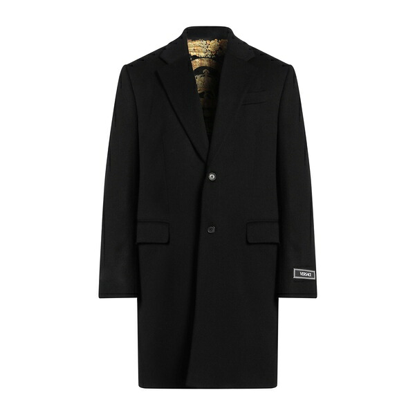 【貨物輸送無料】 ヴェルサーチ メンズ 上衣＆上衣 アウター Coats Black
