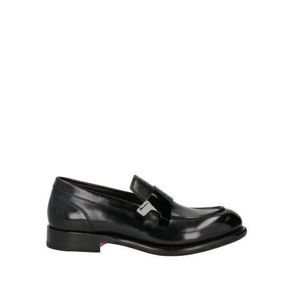 【送料無料】 サントーニ メンズ スリッポン・ローファー シューズ Loafers Black|asty