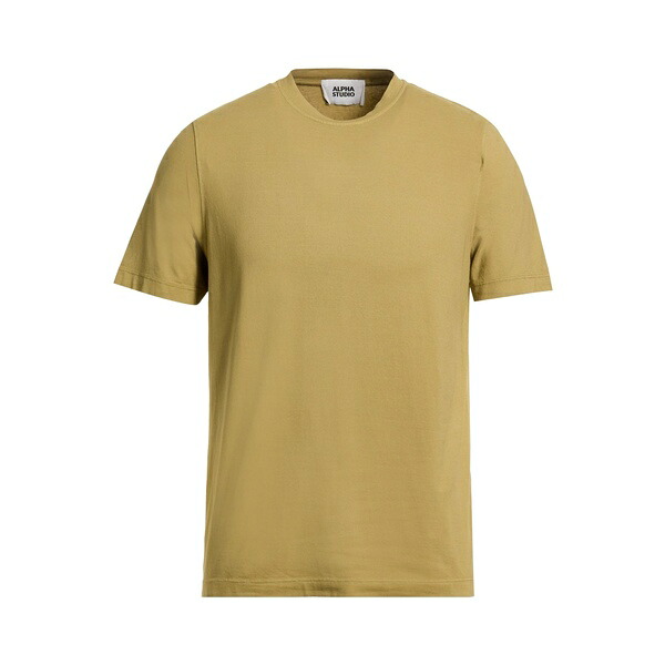 【送料無料】 アルファス テューディオ メンズ Tシャツ トップス T-shirts Green｜asty