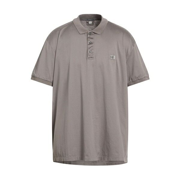 【送料無料】 シーピーカンパニー メンズ Tシャツ トップス Polo shirts Grey|asty