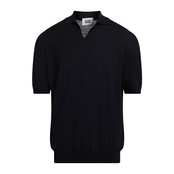 【貨物輸送無料】 アルファス テューディオ メンズ 編み物\u0026プルオーバー アウター Sweaters Blue