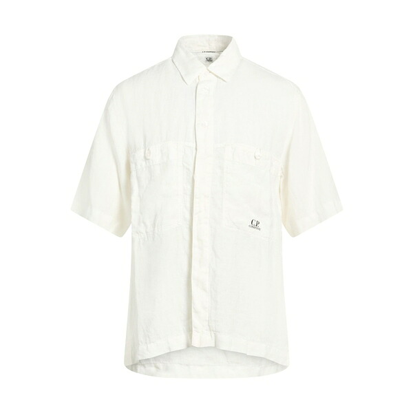 【送料無料】 シーピーカンパニー メンズ シャツ トップス Shirts White｜asty