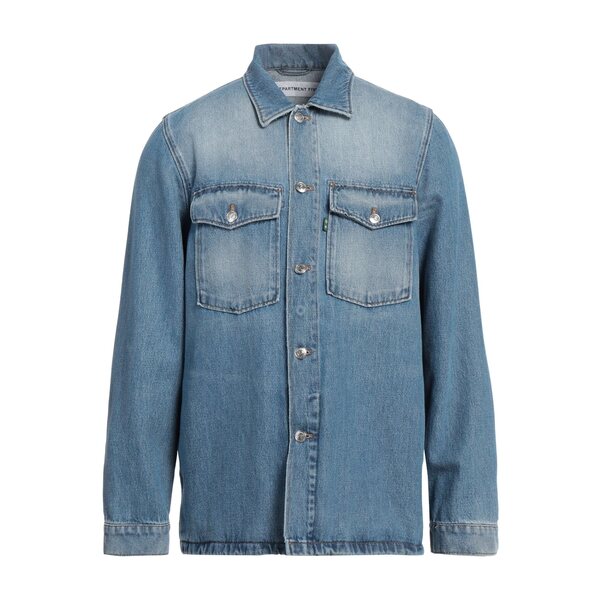 【送料無料】 デパートメントファイブ メンズ シャツ トップス Denim shirts Blue｜asty