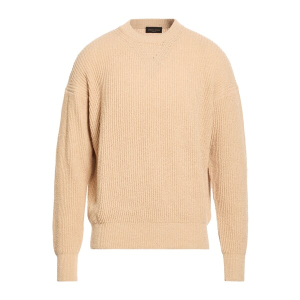 【貨物輸送無料】 ロベルトコリーナ メンズ 編み物\u0026プルオーバー アウター Sweaters Beige