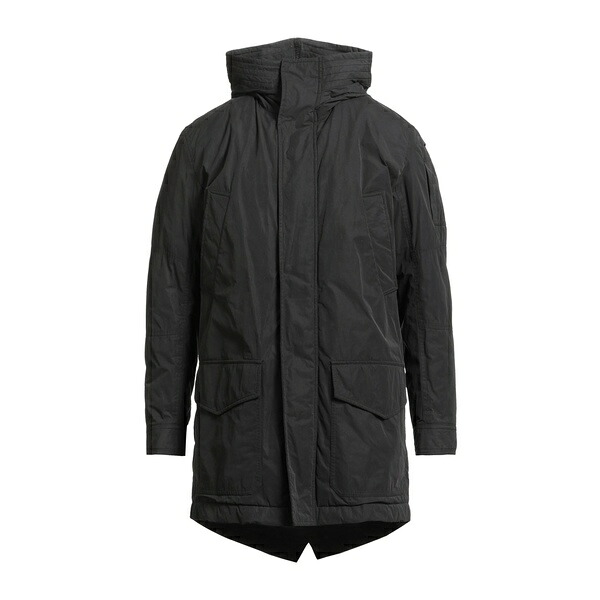 【送料無料】 ドンダップ メンズ ジャケット＆ブルゾン アウター Overcoats & Trench Coats Black｜asty 80,740円