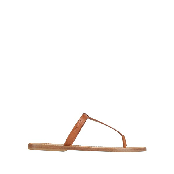 【貨物輸送無料】 ディースクエアード メンズ サンダル シューズ Thong sandals Brown